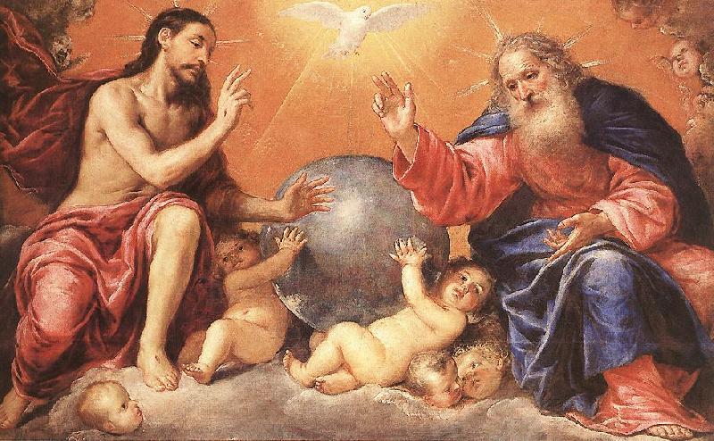 PEREDA, Antonio de The Holy Trinity ga France oil painting art